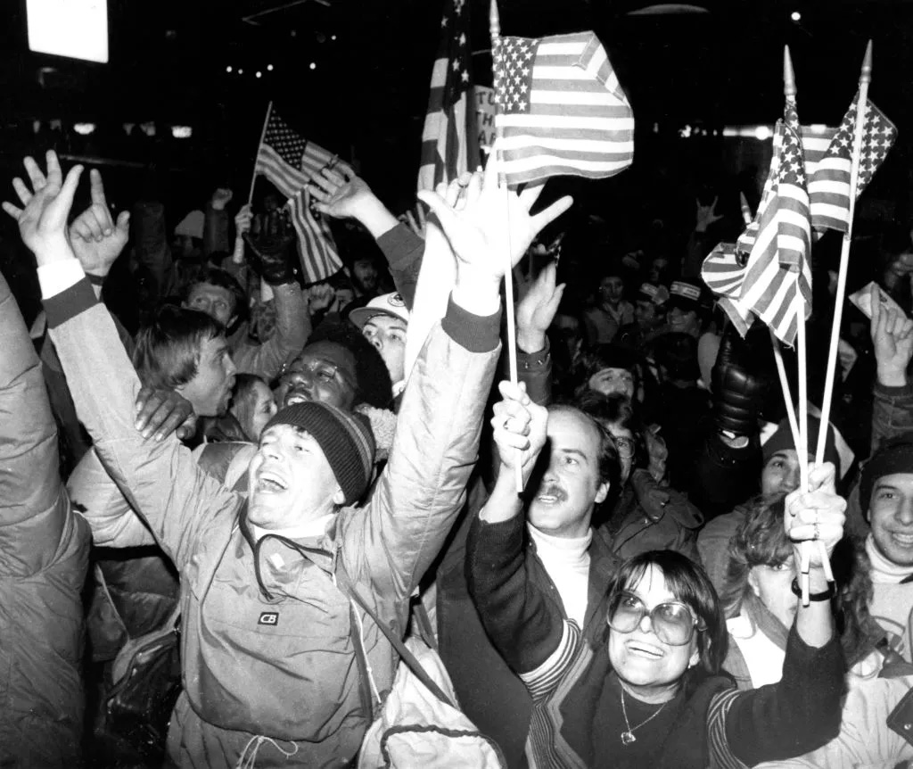 Crowd outside Olympic Center